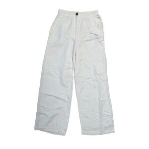 Maye White Linen Pants